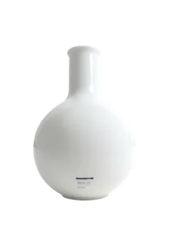 Vase Kolbenform rund H 27 cm LAB Weiss