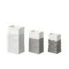 Vase Mini Porzellantüte Set Aus 3, Grautöne