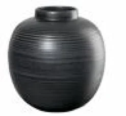 Vase, schwarz D. 26,5 cm