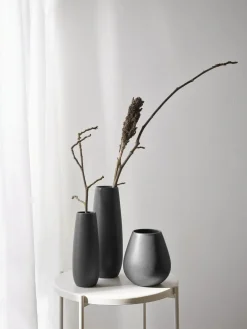 Vase, schwarzes Eisen 45 cm