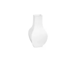 Vase 25,5 cm eckig Weiss