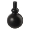 Vase, schwarzes Eisen 15,5 cm