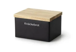 Vorratsdose schwarz matt Keramik 17,5x13,5x11cm