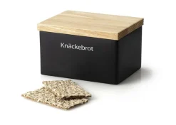 Vorratsdose schwarz matt Keramik 17,5x13,5x11cm