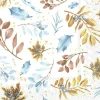 WARM WINTER LEAVES white Lunch-Servietten L 919490