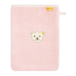 Waschhandschuh silver pink NOS