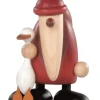 Weihnachtsmann mit Weihnachtsgans Auguste, groß