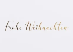 Weihnachtswunschkarte „Frohe Weihnachten"