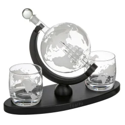 Weltkugel Whisky Set "Preston"