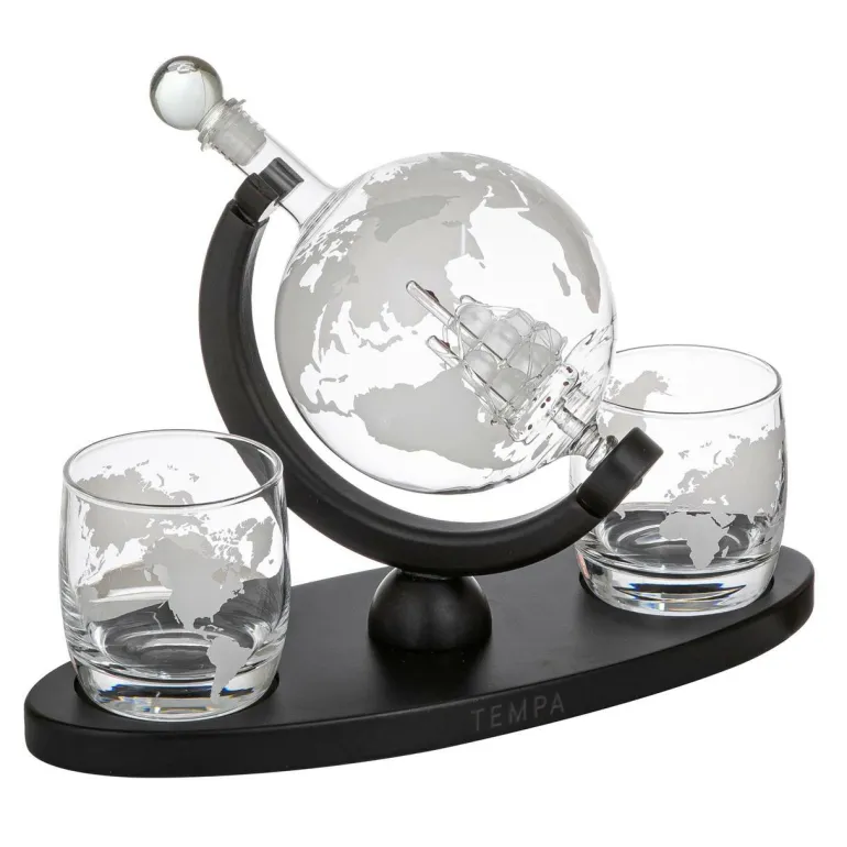 Weltkugel Whisky Set "Preston"