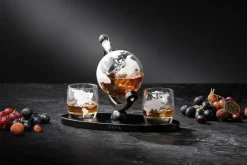 Weltkugel Whisky Set "Preston"
