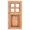 Wichteltür eckig Holz 14cm