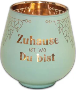 Windlicht Zuhause ist Kult
