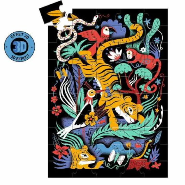 Wizzy Puzzle: Tiger, 50 Teile