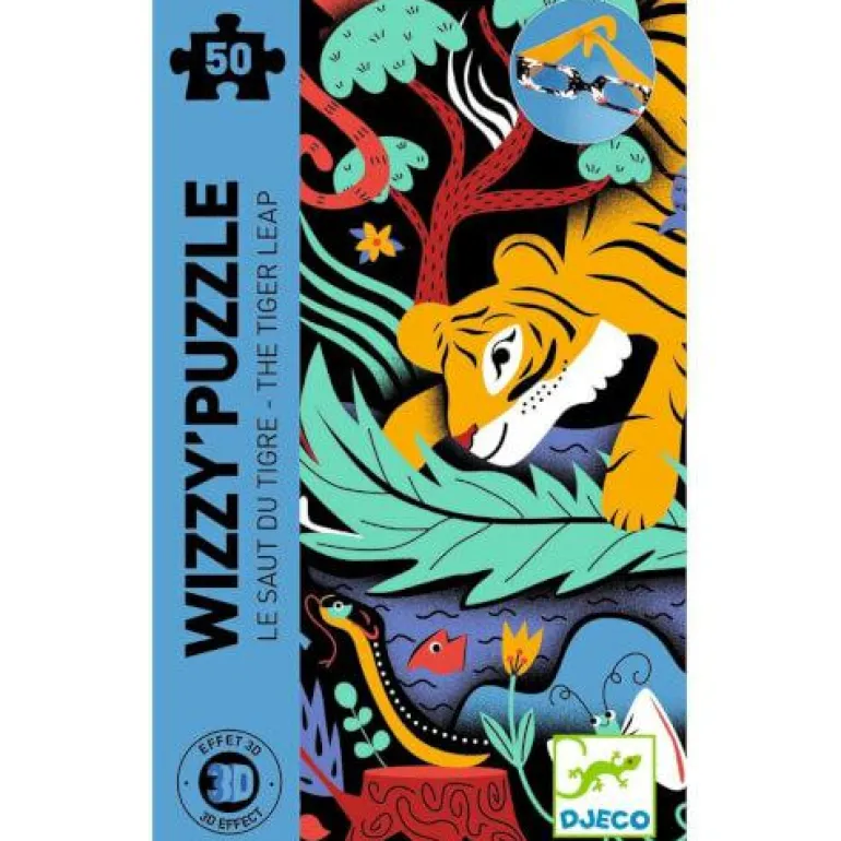 Wizzy Puzzle: Tiger, 50 Teile