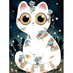 Wizzy’Puzzles: Kuschelige Katzen - 50 Teile