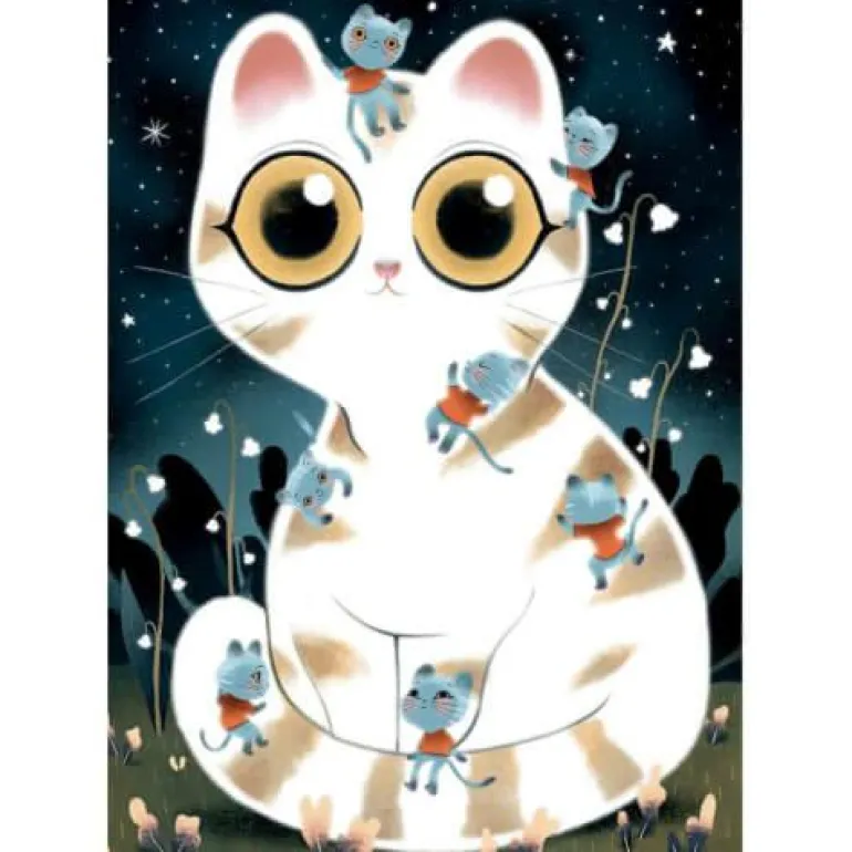 Wizzy’Puzzles: Kuschelige Katzen - 50 Teile