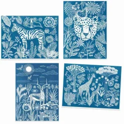 Workshop Blaudruck: Savanne bei Nacht