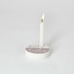 Wunschkerze ,, Alles Liebe 7x5x2cm 