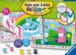 Zauberhafte Einhörner - Malen nach Zahlen